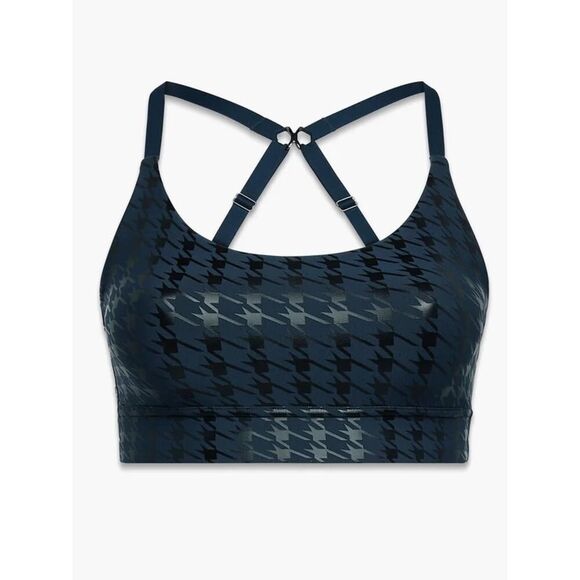 Savage x Fenty Band-It Houndstooth Low-Impact Sports Bra - Plus Size: 2X - Picture 1 of 8